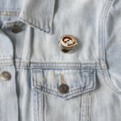 Gaddafi pottoun ronde button 3,2 cm (In situ)