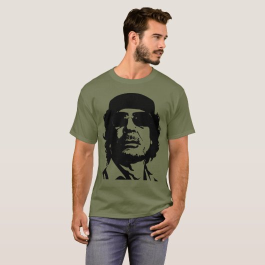 Gaddafi Transparant T-shirt (Voorkant volledig)