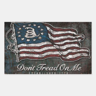 gaddenvlag - vrijheid of dood rechthoekige sticker