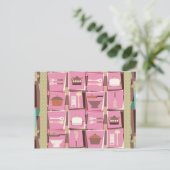 Gadgets de cuisine - Carte postale rose (ou carte  (Debout devant)