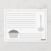 Gadgets de cuisine - Carte postale rose (ou carte  (Dos)