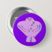 Gadol de Golem Ronde Button 7,6 Cm (Voorkant /achterkant)