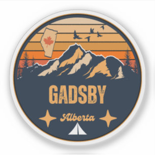 Gadsby, Alberta Sticker