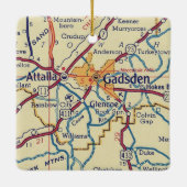 Gadsden AL  Map Keramisch Ornament (Achterkant)
