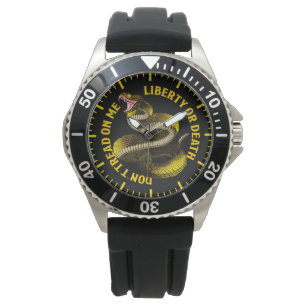 Gadsden Don't Tread On Me-vlag 2e amendement Horloge