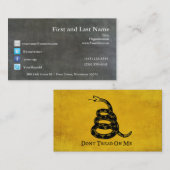 Gadsden Flad Visitekaartje (Voorkant / Achterkant)