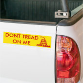 Gadsden_flag 11in Bumper2 Rood Bumpersticker (Op Truck)