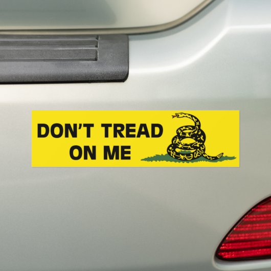Gadsden Flag Bumpersticker (Op auto)