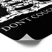 Gadsden Flag Dont Tread Don't Cough On Me Social D Poster (Hoek)