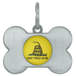 Gadsden Flag Huisdieren Naamplaatje