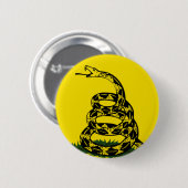 Gadsden Flag Ronde Button 5,7 Cm (Voorkant /achterkant)