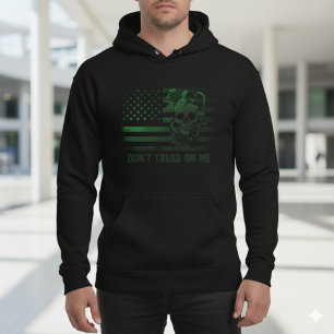Gadsden Heritage Zware Zwarte Hoodie