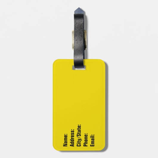 Gadsden Rattlesnake Flag: Revolutionaire Oorlog 17 Bagagelabel (Achterkant verticaal)