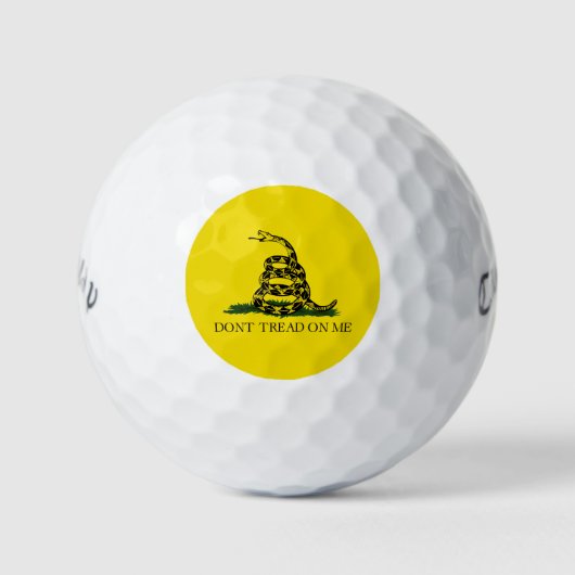 Gadsden Rattlesnake Flag: Revolutionaire Oorlog 17 Golfballen (Voorkant)