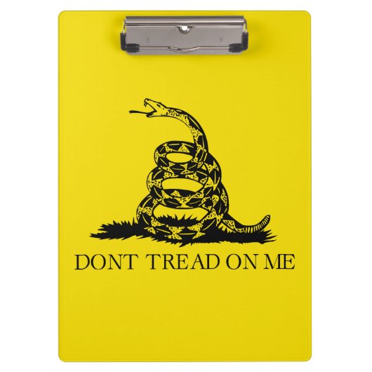 Gadsden Rattlesnake Flag: Revolutionaire Oorlog 17 Klembord (Voorkant)