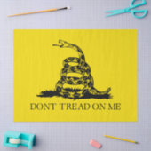 Gadsden Rattlesnake Flag: Revolutionaire Oorlog 17 Tissuepapier (Craft)