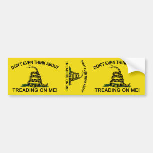 Gadsden vlag bijgewerkt bumpersticker