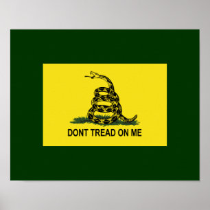 Gadsden vlag kan me niet vertellen poster