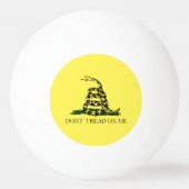 Gadsden Vlag Ping Pong Ball (Achterkant)