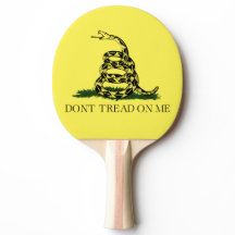 Gadsden Vlag Ping Pong Paddle