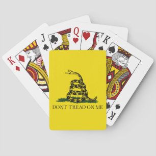 Gadsden-vlag 'Treed niet op mij' Pokerkaarten