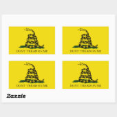 Gadsen Flag Rechthoekige Sticker (Vel)