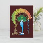 Gaea-uitnodigingen Kaart (Staand voorkant)