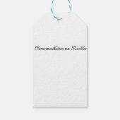 Gaelic écossais étiquette cadeau Noël (Dos)