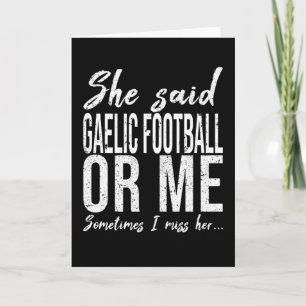 Gaelic Football grappig cadeauidee Kaart