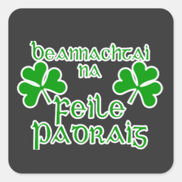 Gaelic St. Patrick's Day  Vierkante Sticker