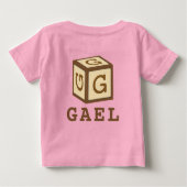 Gael's naam op American Apparel (Achterkant)