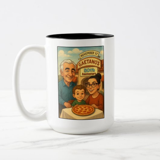 Gaetano's of Tierrasanta 50th Anniversary Mug (Gauche)