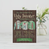 Gaffe Sweat Noël Invitations Rustique (Debout devant)