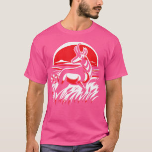 Gaffelhoornjager Dierenjacht Geweer Antilope Jagen T-shirt