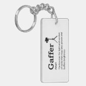 Gaffer Definitie - Film Crew Sleutelhanger (Voorkant Links)