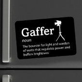 Gaffer Definitie - Filmbemanning 4"x 6"Flex Magneet