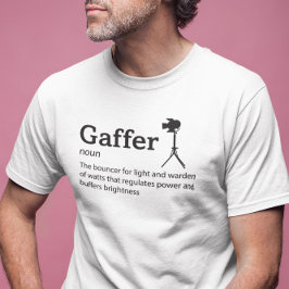 Gaffer Definitie Licht Mode - Filmmaker T-shirt