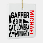 Gaffer Loves Cats CUSTOM Keramisch Ornament (Rechts)