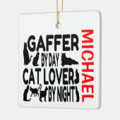 Gaffer Loves Cats CUSTOM Keramisch Ornament (Links)