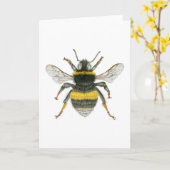 Gaffez la carte de voeux d'abeille (Fleur jaune)