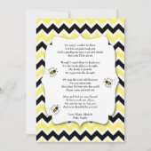 Gaffez la note de Merci de baby shower d'abeille (Devant)