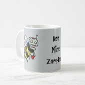 Gaffez la tasse drôle de bande dessinée de zombi (Devant gauche)