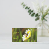 Gaffez le carte de visite d'abeille (Debout devant)