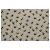 Gaffez le tissu d'impression d'abeille - naturel (Fat Quarter)