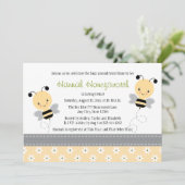 Gaffez les invitations de baby shower de jumeaux (Debout devant)