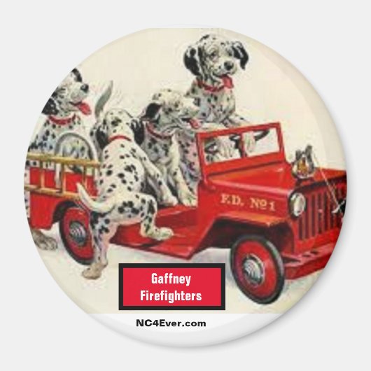 Gaffney Firefighter Magnet (Devant)