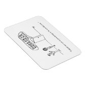 Gag Cartoon Flexible Magnet Magneet (Rechterzijde)