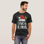 Gaga Claus Kerstmis Licht Pajama Family Matchin T-shirt (Voorkant volledig)