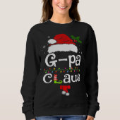 Gaga Claus Luipaard Kerstmis Pyjama Santa Gift Voo Trui (Voorkant)