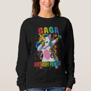 Gaga of the Birthday Princess Dabbing Unicorn Girl Trui